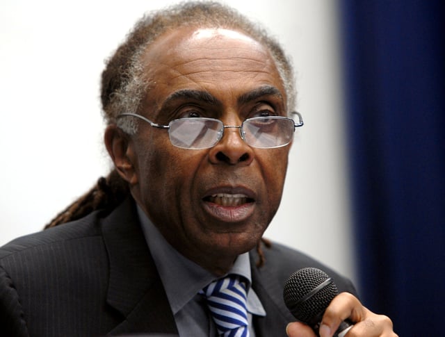 Singer and politician Gilberto Gil