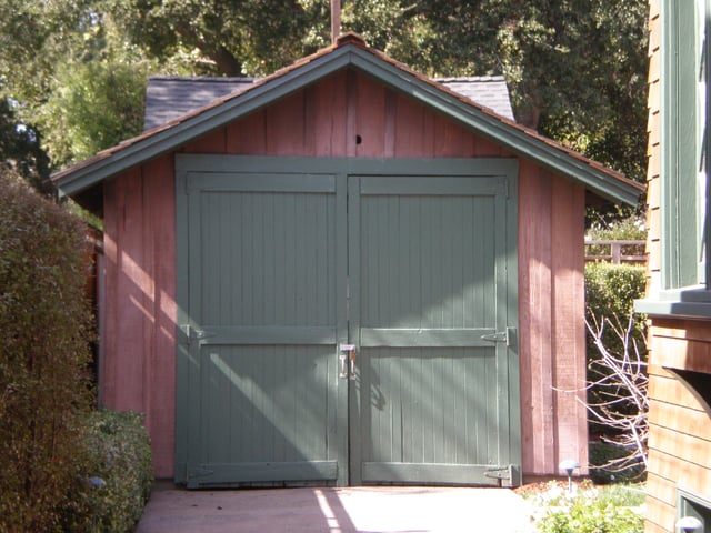 The garage in Palo Alto where Hewlett and Packard began their company