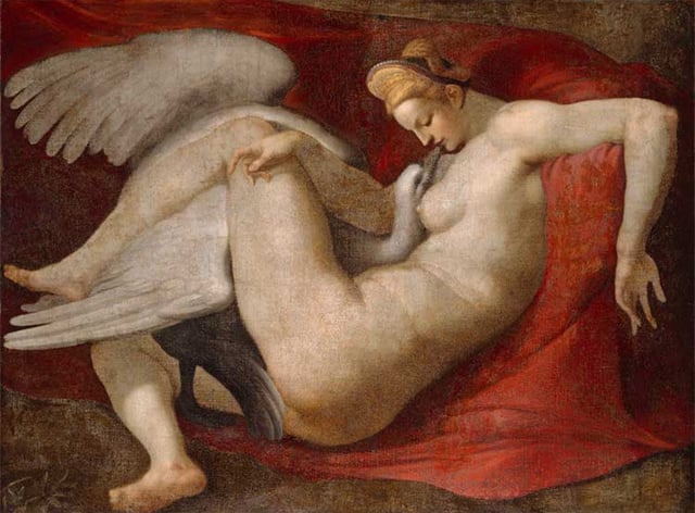 Leda and the Swan, copy of a lost Michelangelo.