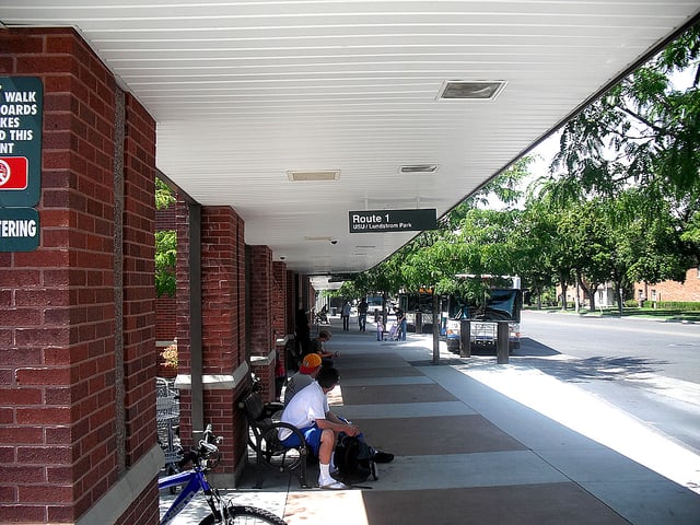 Downtown transit station