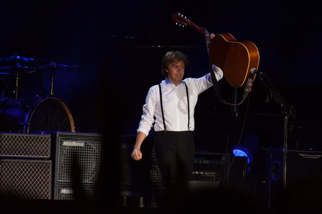 Paul McCartney performs live in Montevideo, Uruguay, April 2012