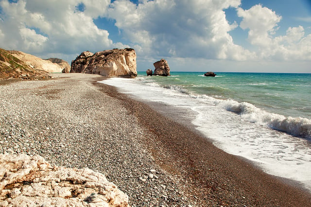 Petra tou Romiou ("Rock of the Greek").