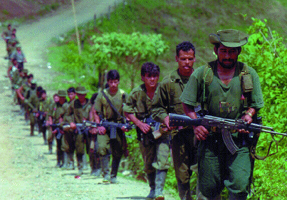 FARC insurgents in 1998