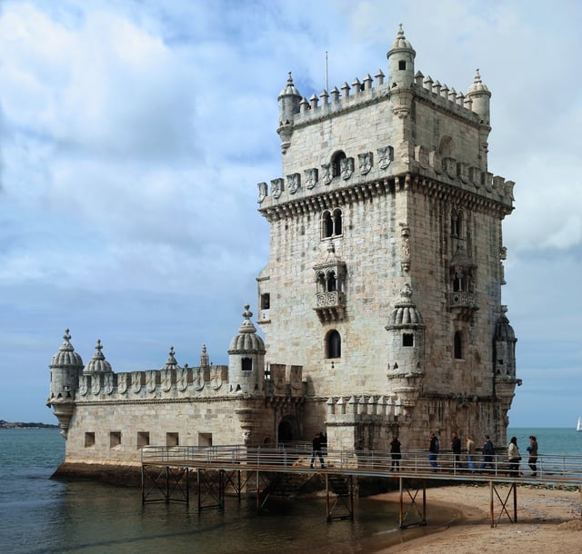 The Belém Tower, one of the most famous and visited landmarks in Lisbon and throughout Portugal.