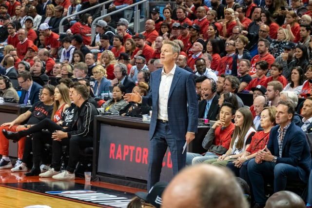 Kerr at Game 2 of the 2019 NBA Finals