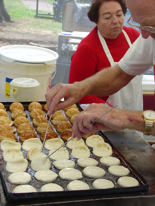 Aebleskiver at the annual Scandinavian Festival.