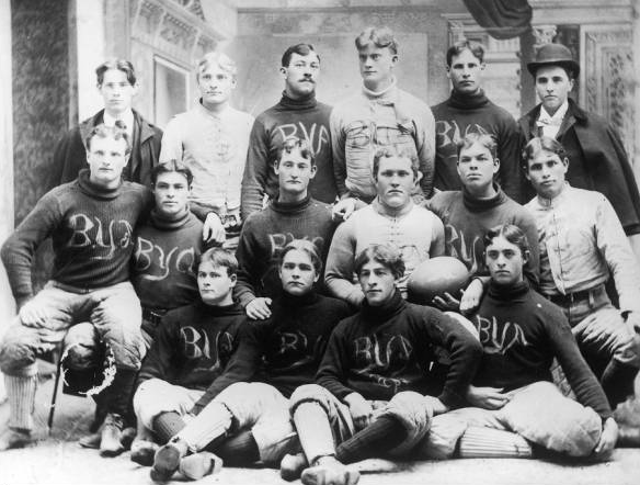 The school's first football team, which won the regional championship in 1896