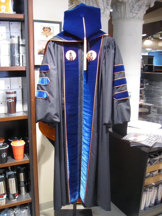 Doctoral regalia of the California Institute of Technology
