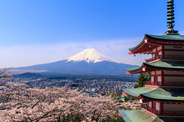 Mount Fuji, the highest peak, is considered as one of the most iconic landmarks of Japan