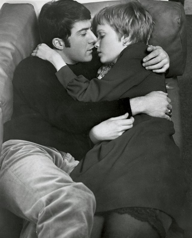 Farrow and Dustin Hoffman in John and Mary (1969)