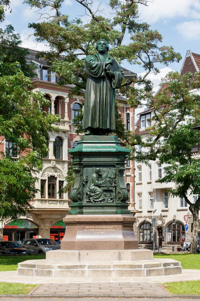 Luther Monument in Eisenach, Germany