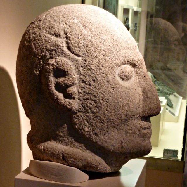 A local Iron Age head warrior from Rubiás, Bande. Now in Museo Provincial de Ourense.