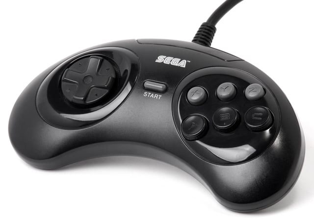 Genesis six-button controller