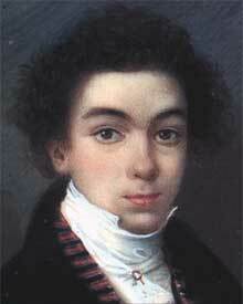 Simón Bolívar at the age of 17, in 1801