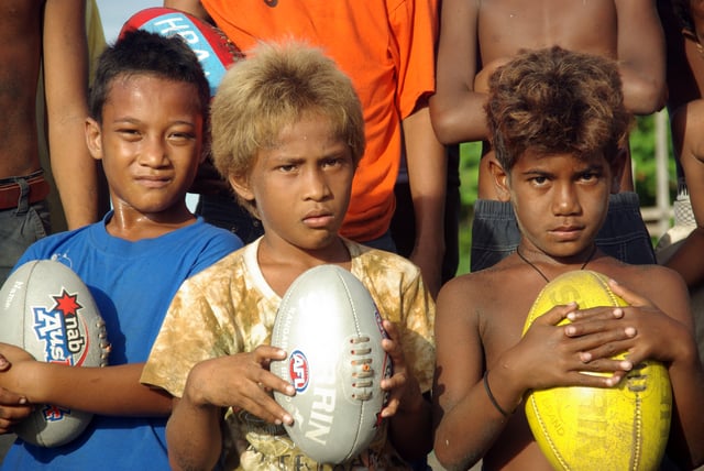 Solomon Islander boys from Honiara