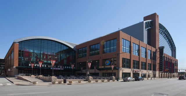 Bankers Life Fieldhouse, home to the Indiana Pacers and Indiana Fever since 1999.