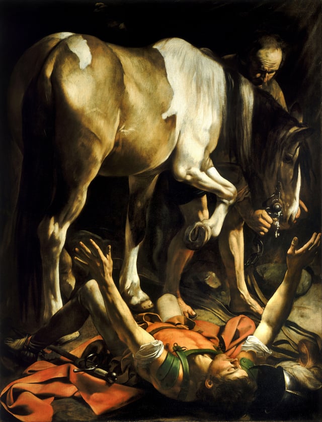 Conversion on the Way to Damascus (1601), by Caravaggio