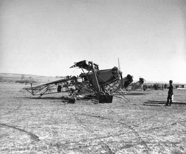 Danish Fokker C.Vs destroyed at Værløse