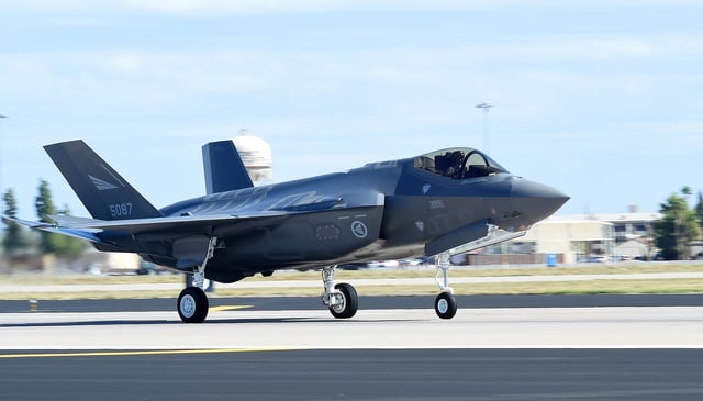 The first Norwegian F-35 Lightning II lands at Luke Air Force Base