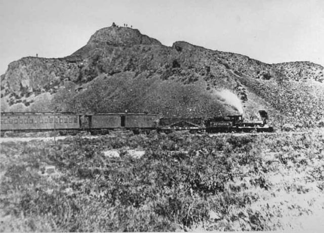 The Jupiter, which carried Leland Stanford (one of the "Big Four" owners of the Central Pacific) and other railway officials to the Last Spike Ceremony