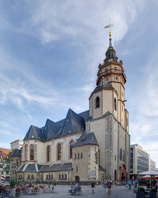 St. Nicholas Church in Leipzig has become a famous symbol of the reunification of Germany.