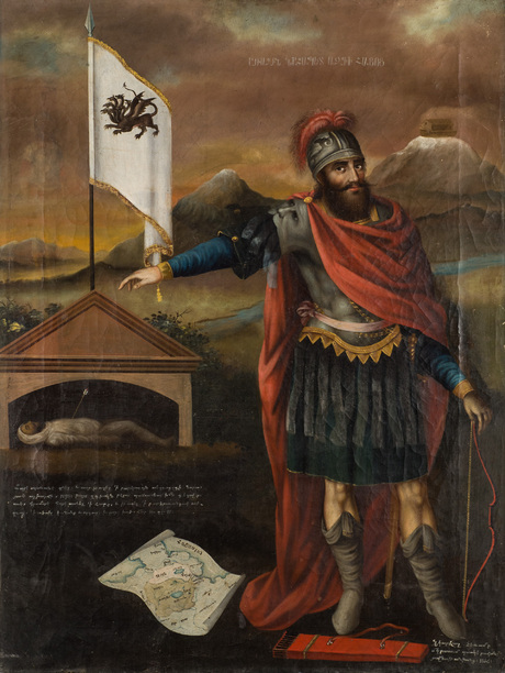 Hayk, the legendary founder of the Armenian nation. Painting by Mkrtum Hovnatanian (1779–1846)