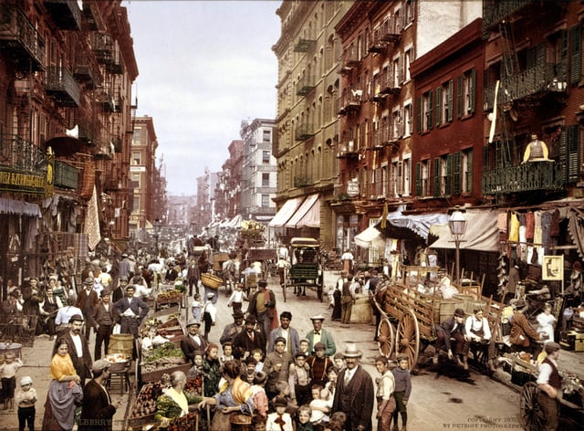 Manhattan's Little Italy, Lower East Side, circa 1900