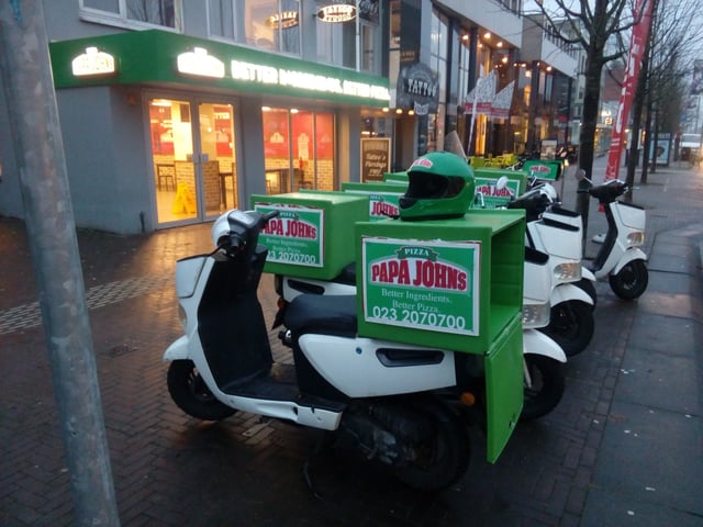 A Papa John's Pizza restaurant in Hoofddorp, Netherlands