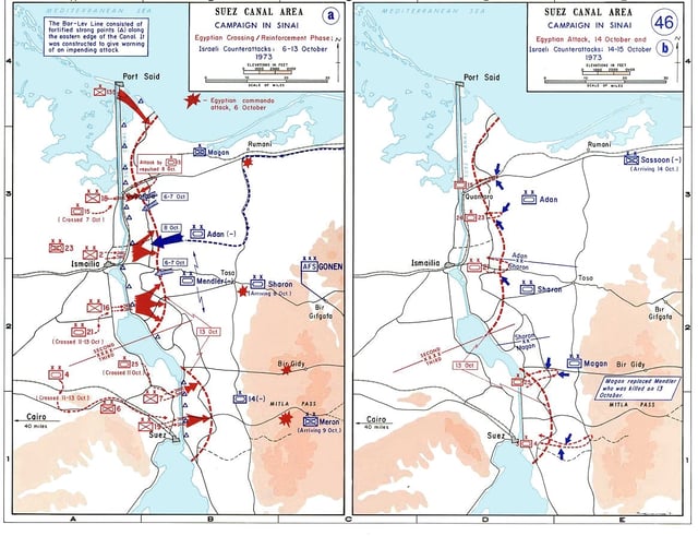 The 1973 War in the Sinai, October 6–15