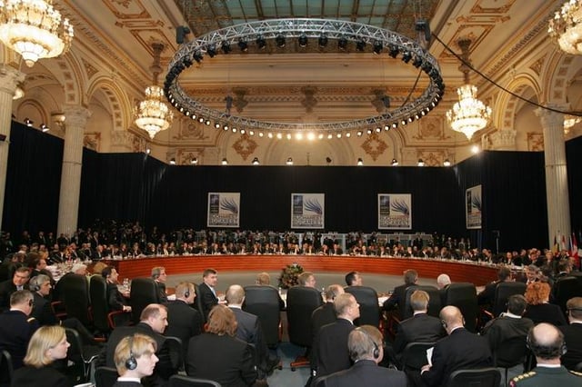 Romania joined NATO in 2004 and hosted its 2008 summit in Bucharest.