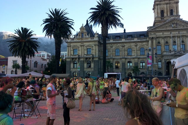 Holi festival at the Grand Parade