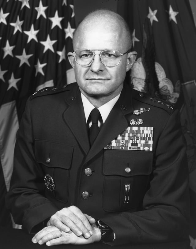 Clapper as a USAF lieutenant general in the mid-1990s