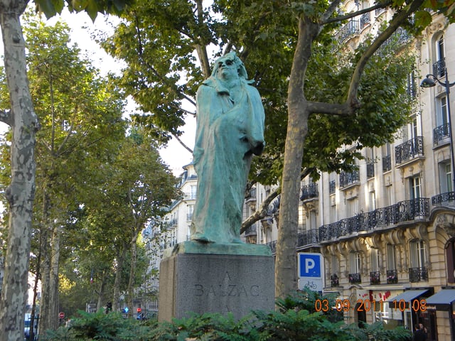 The Monument to Balzac in Paris