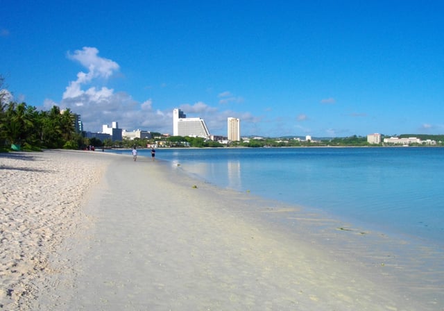 Having previously experienced extensive dredging, Tumon Bay is now a marine wildlife preserve.