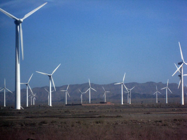 Wind farm in Xinjiang