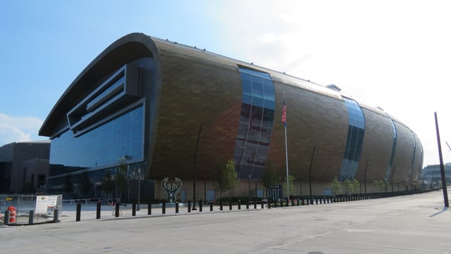 Fiserv Forum, home of the Bucks and Golden Eagles