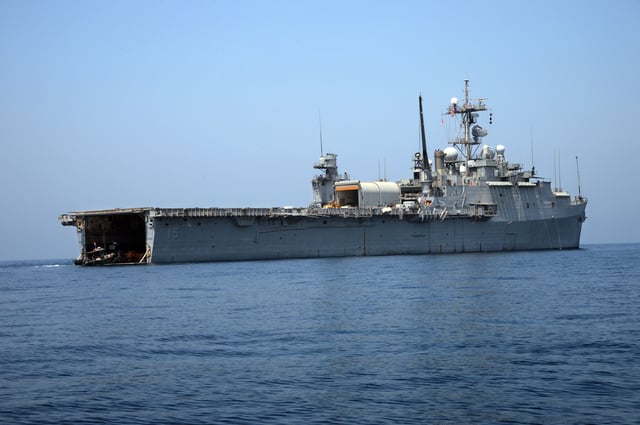 RHIB enters well-deck in 2012