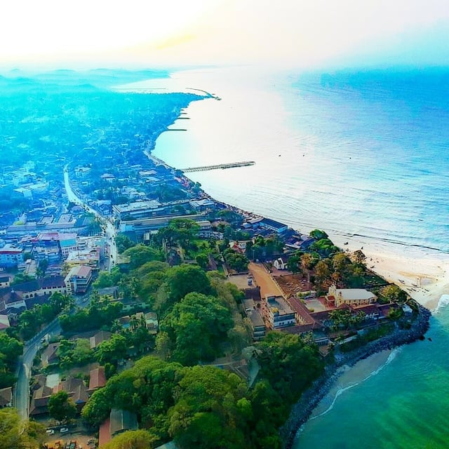 Aerial view of Thalassery