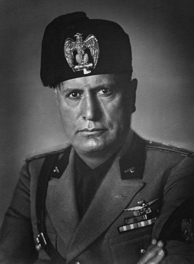 Benito Mussolini, duce of Fascist Italy