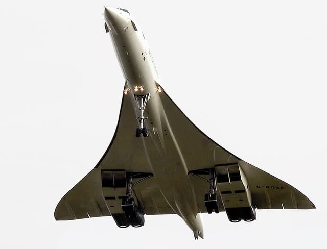 Very low aspect ratio wing (AR=1.55) of the Concorde