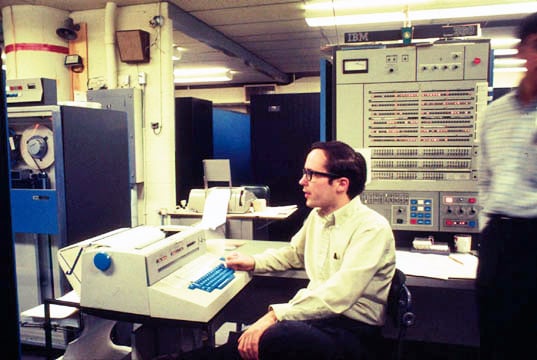 An IBM System/360 in use at the University of Michigan c. 1969.