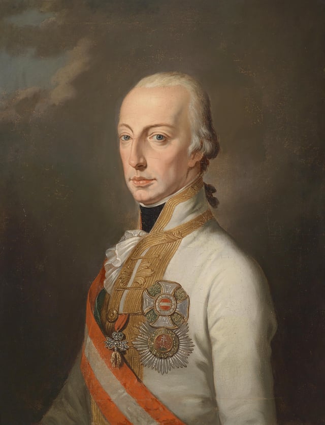 Francis I in a Field Marshal's uniform, decorated with the Order of the House of Austria, *c.*1820