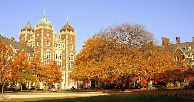 The University of Pennsylvania quadrangle in Philadelphia