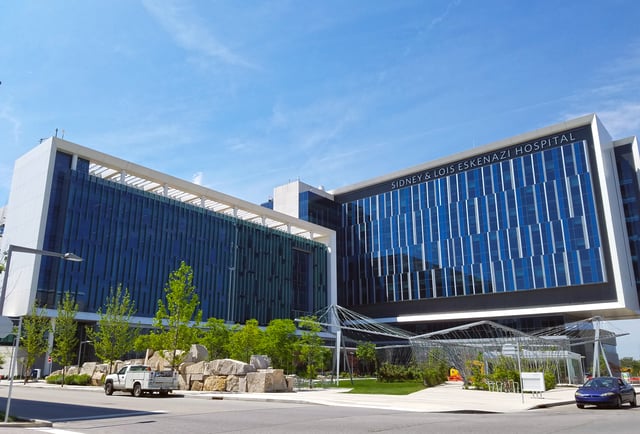 Sidney & Lois Eskenazi Hospital is the flagship medical center for Indiana's oldest healthcare system, founded in 1859 as Indianapolis City Hospital.