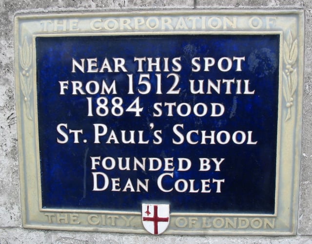 City of London blue plaque