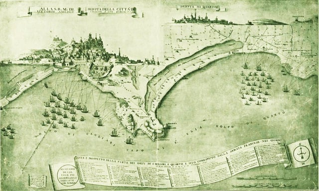 The French siege of Cagliari and Quartu