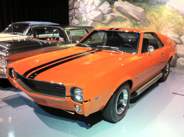 1969 AMX in "Big Bad Orange" with 390 Go-Package at the AACA Museum