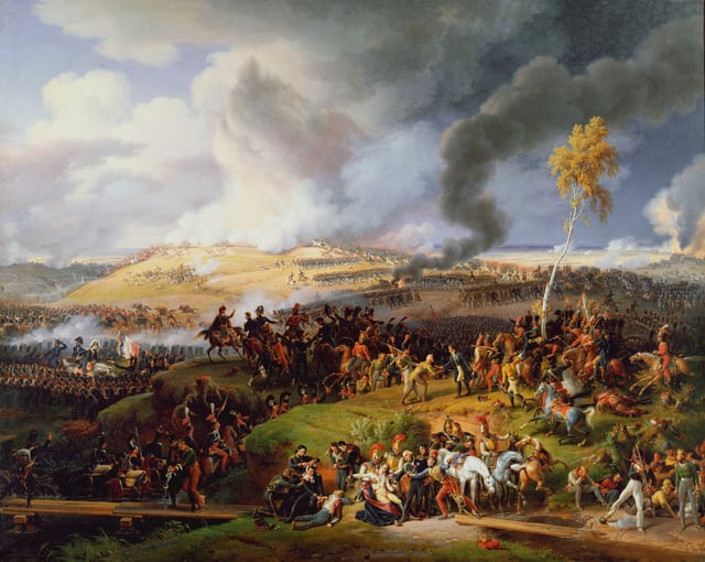 The Battle of Borodino as depicted by Louis Lejeune. The battle was the largest and bloodiest single-day action of the Napoleonic Wars.