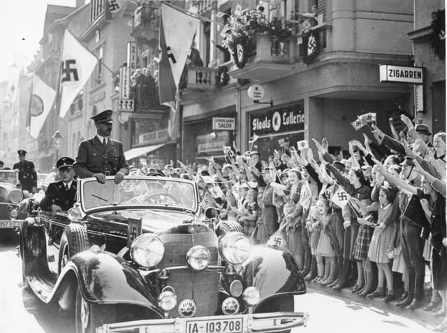 Adolf Hitler in Bonn in 1938