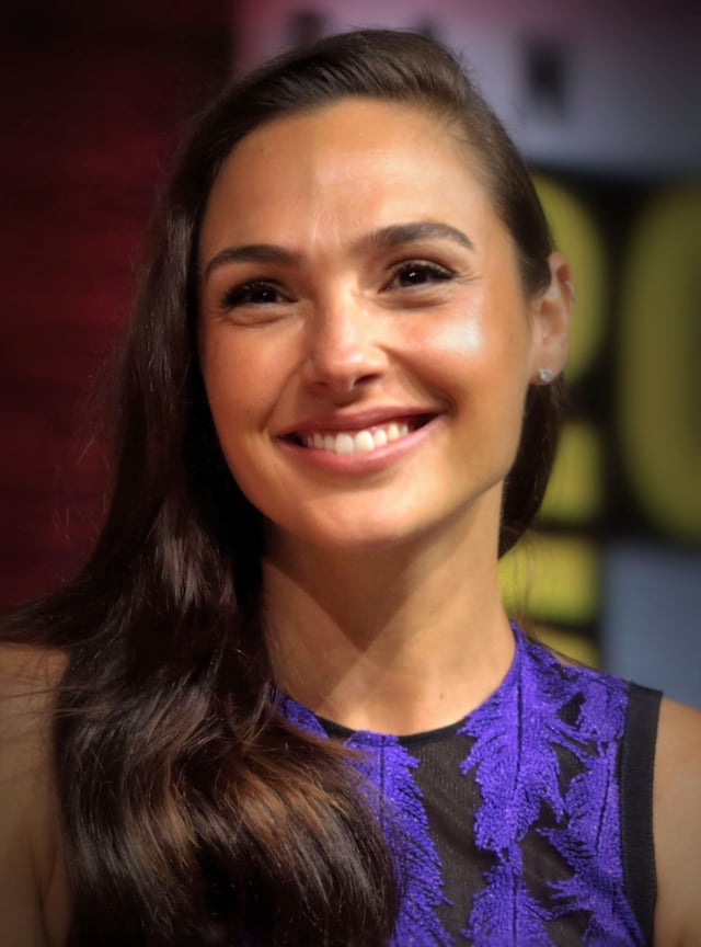 Gal Gadot at the San Diego Comic-Con panel for Wonder Woman 1984 in 2018